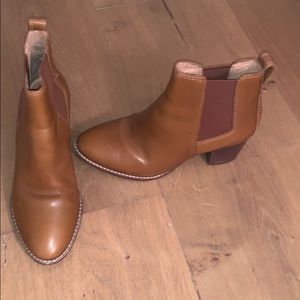 Madewell Tan Regan Booties